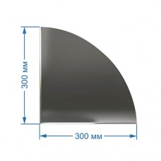 Зеркальная плитка 30x30 см с част. фацетом 5 мм (четверть круга)